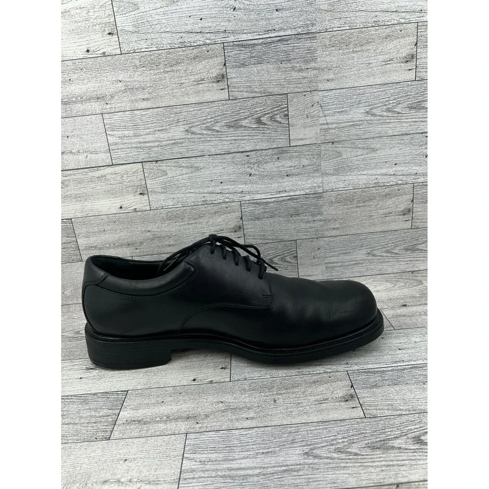 Rockport Men Black Leather Oxford Dress Shoes APM20311 Size 10W Wide Square Toe